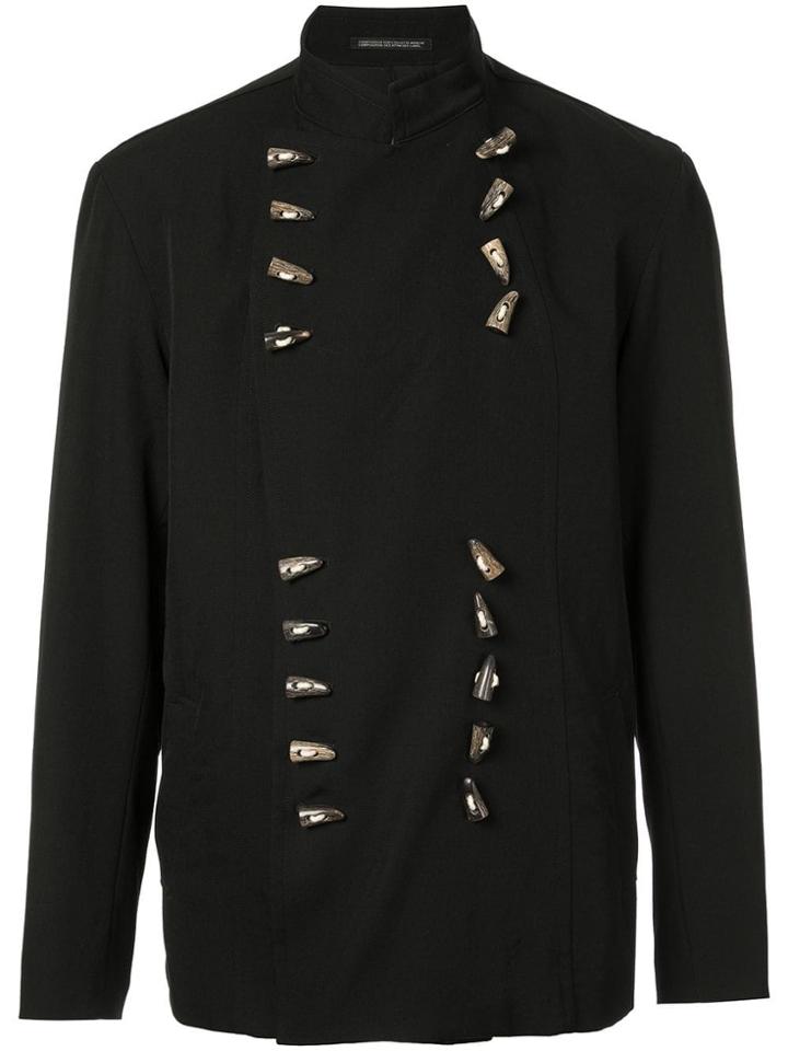 Yohji Yamamoto Vintage Horn Buttons Blazer - Black