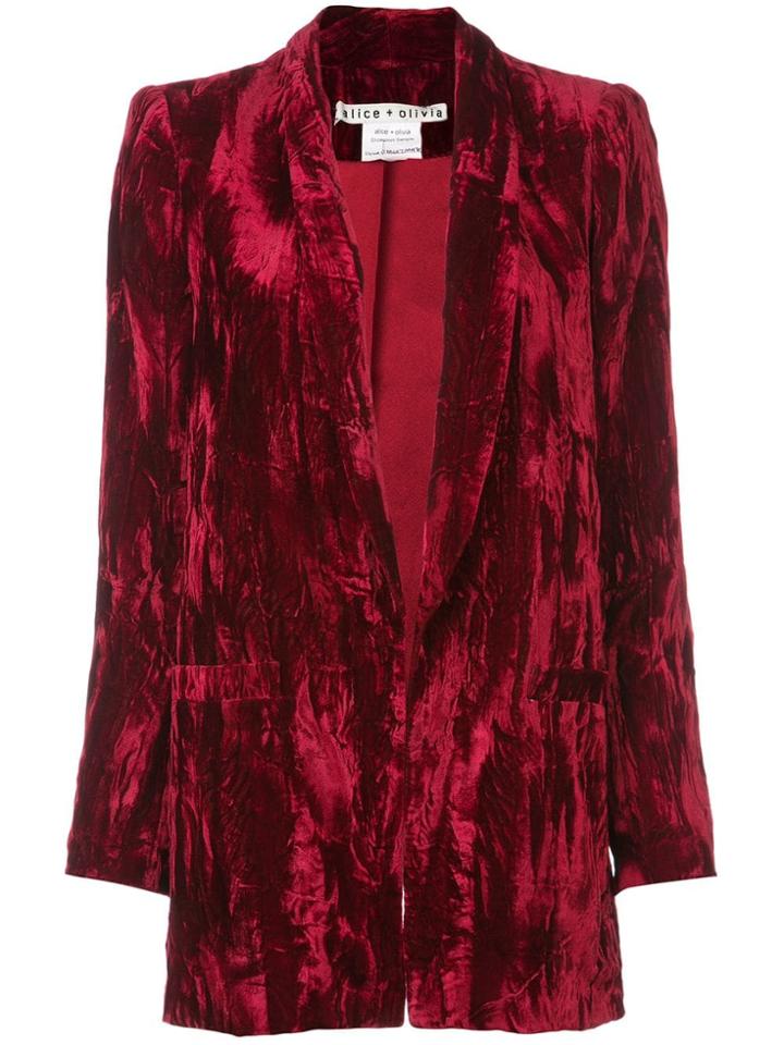 Alice+olivia Kylie Blazer Coat - Red