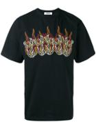 Msgm - Embroidered T-shirt - Men - Cotton - Xs, Black, Cotton