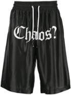 Palm Angels Chaos Print Shorts - Black