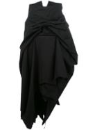 Aganovich Asymmetric Skirt, Women's, Size: 38, Black, Cotton