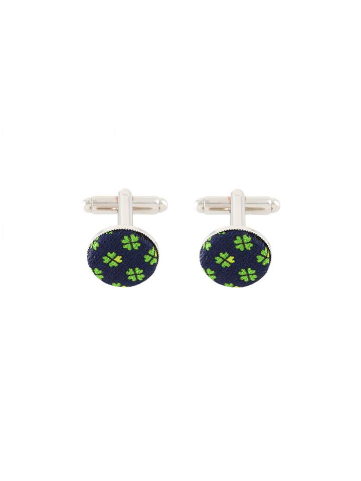 Fefè Floral Print Cufflinks - Blue