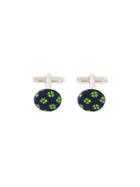 Fefè Floral Print Cufflinks - Blue