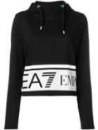 Ea7 Emporio Armani Logo Hoodie - Black