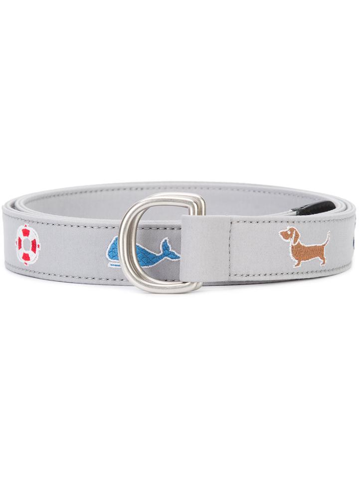 Thom Browne - Printed Belt - Men - Acetate - One Size, Grey, Acetate