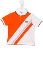 Boss Kids - Striped Polo Shirt - Kids - Cotton/spandex/elastane - 6 Mth, Infant Boy's, Yellow/orange