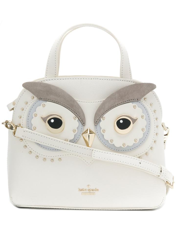 Kate Spade Owl Small Tote - White
