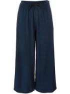 Forte Forte Tie Up Wide Leg Cropped Pants