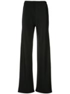 Peter Cohen High-rise Flared Trousers, Women's, Size: Xs, Black, Silk
