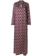 P.a.r.o.s.h. Printed Maxi Tunic Dress - Red