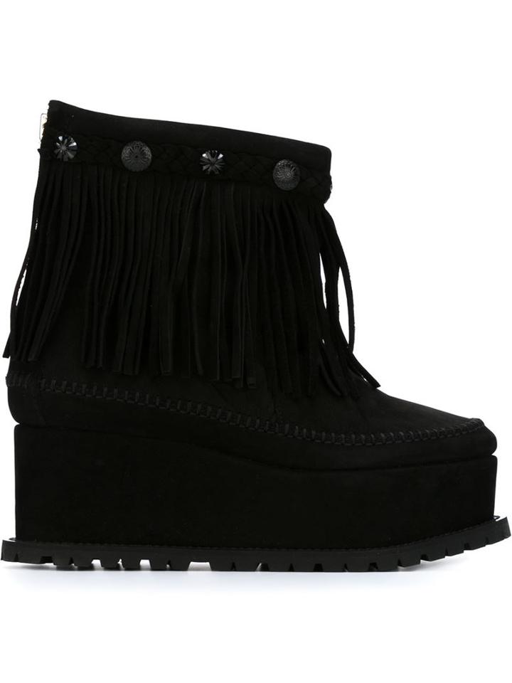 Sacai Fringed Platform Boots