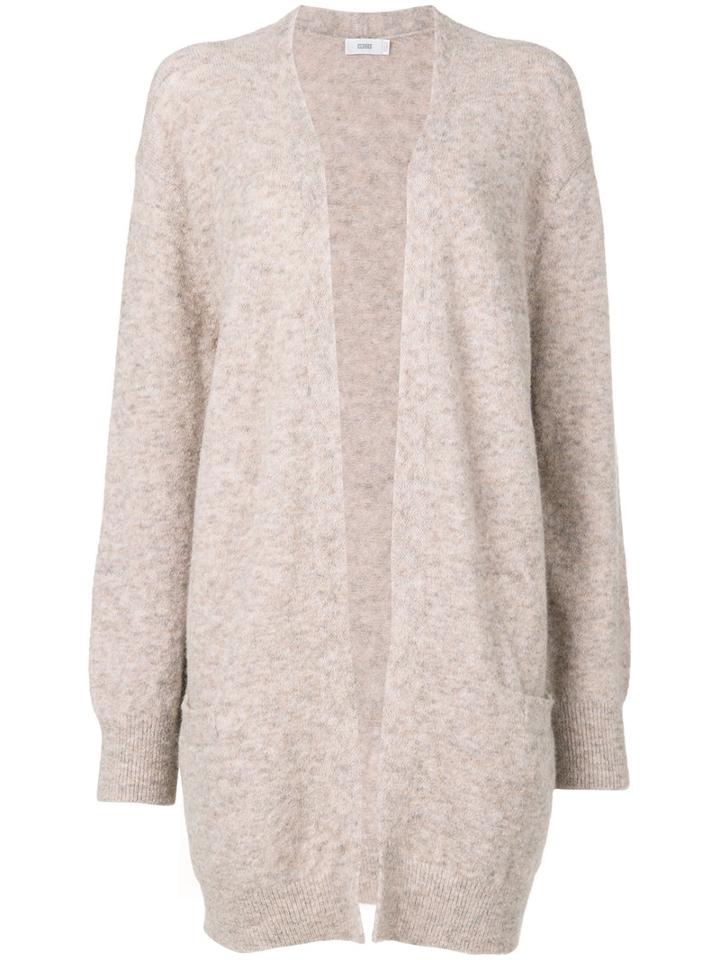 Closed - Longline Open Front Cardigan - Women - Nylon/spandex/elastane/alpaca - S, Nude/neutrals, Nylon/spandex/elastane/alpaca