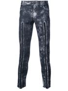 Tom Rebl Line Detail Skinny Jeans - Blue