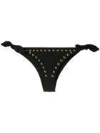 Moschino Studded Bikini Bottom - Black
