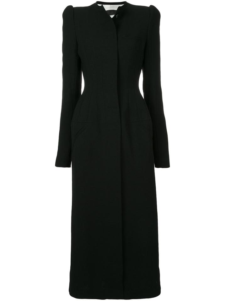 Haider Ackermann Structured Fitted Coat - Black