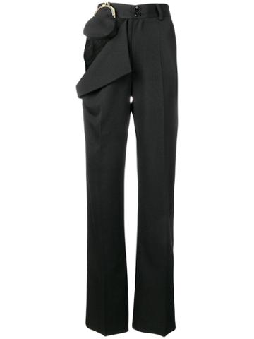 Seen Users Lace Panel Trousers - Black