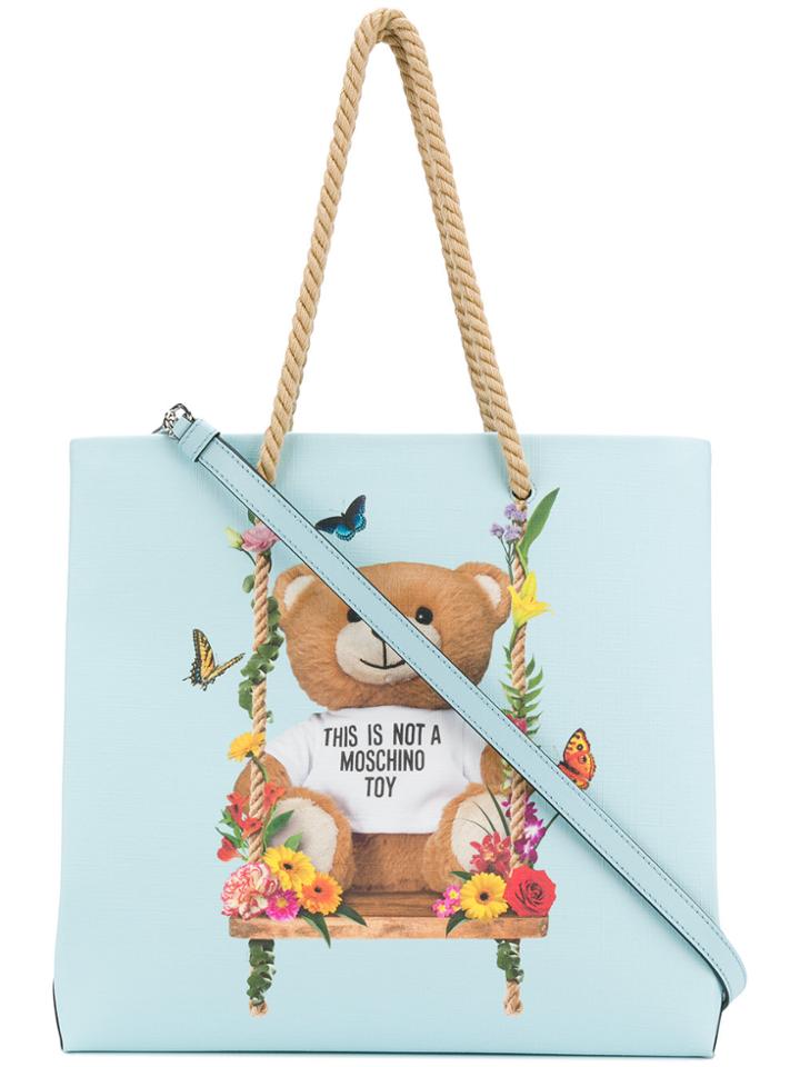 Moschino Teddy Shopper Bag - Blue