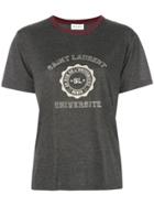 Saint Laurent Graphic Print T-shirt - Grey