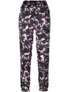 Christian Wijnants - Floral Print Trousers - Women - Cupro/viscose - 36, Pink/purple, Cupro/viscose