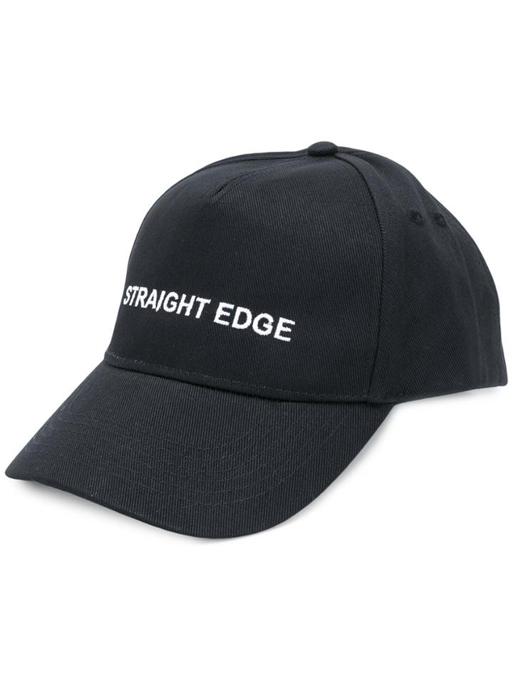 Andrea Crews Slogan-detail Cap - Black
