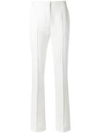 Egrey Straight Leg Trousers, Women's, Size: 40, White, Viscose/polyester/spandex/elastane