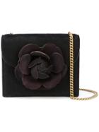 Oscar De La Renta Flower Appliqué Cross-body Bag - Red