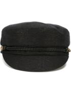 Eugenia Kim Elyse Marine Cap, Women's, Size: M, Black, Cotton/linen/flax/rayon/nylon