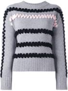 Kenzo Textured Jumper, Women's, Size: Medium, Grey, Wool