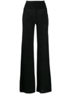 Rick Owens Lilies Flared Trousers - Black
