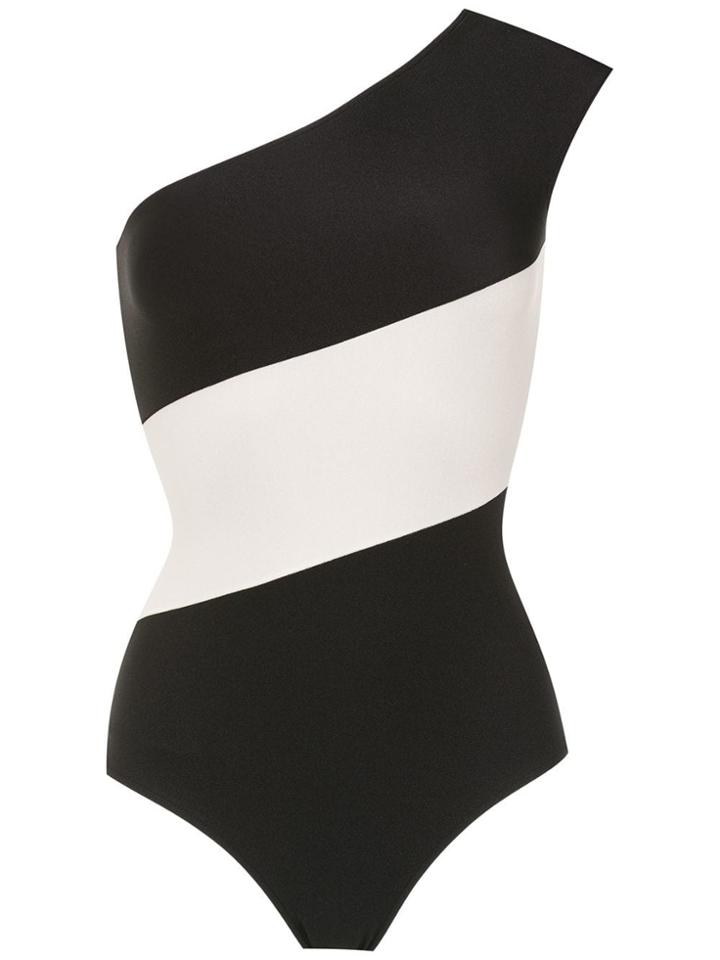 Adriana Degreas One Shoulder Swimsuit - Black