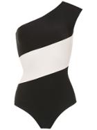 Adriana Degreas One Shoulder Swimsuit - Black
