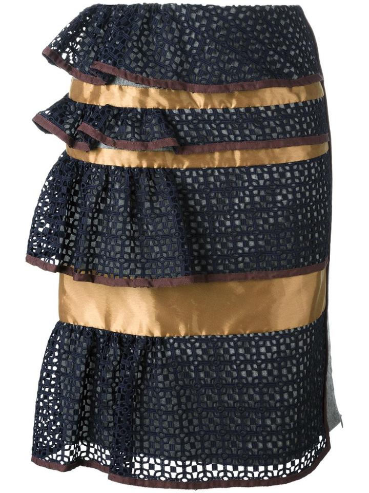 Kolor Peplum Skirt - Blue