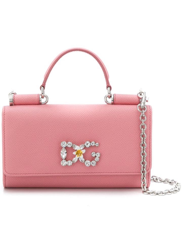 Dolce & Gabbana Mini Sicily Von Bag - Pink & Purple