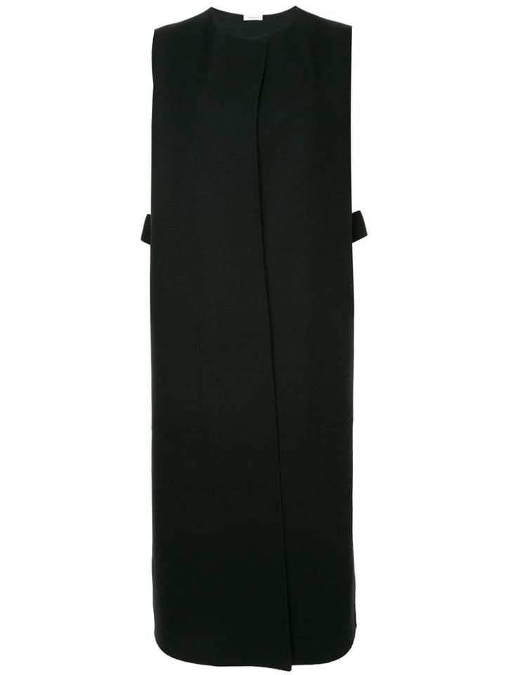 Jil Sander Long Vest - Black