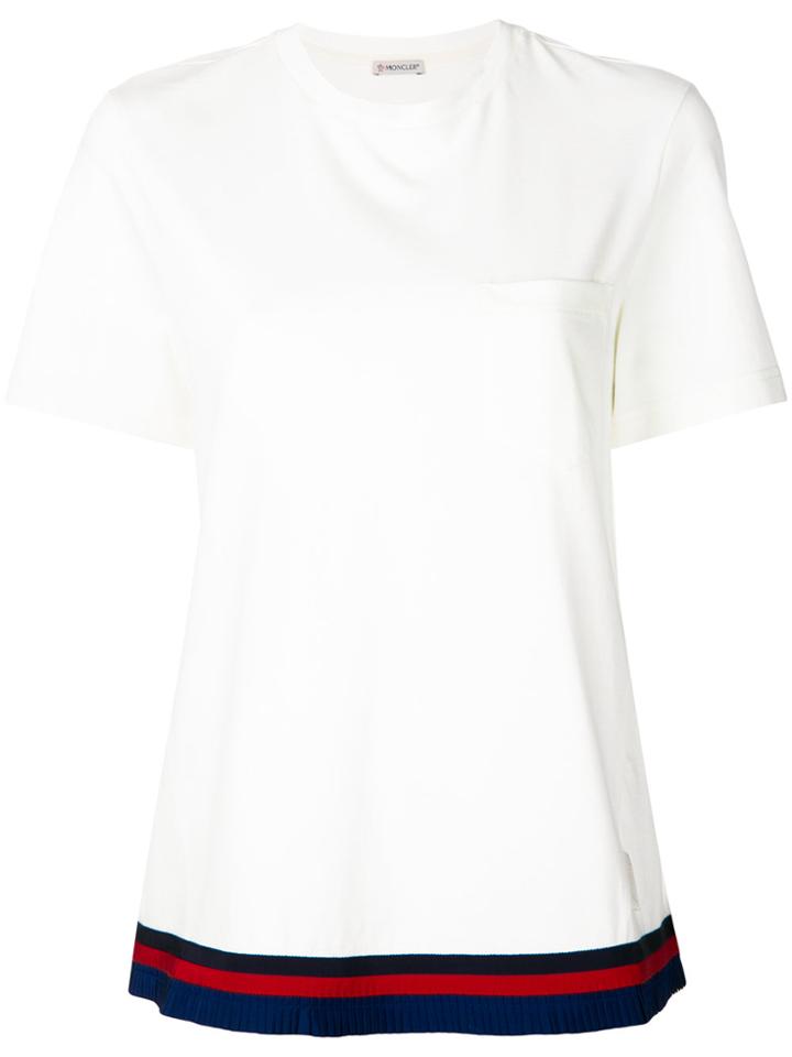 Moncler Contrast-trim Top - White