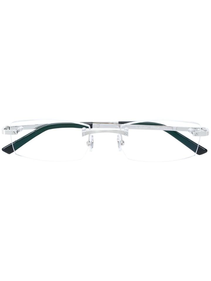 Cartier Square Frameless Sunglasses - Nude & Neutrals