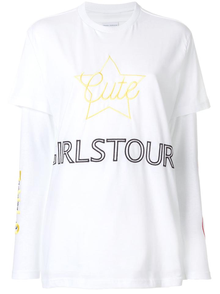 Chiara Ferragni Girls Tour Layered T-shirt - White