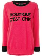 Boutique Moschino Boutique C'est Chic Jumper - Pink & Purple