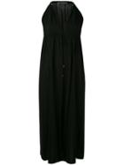 Plein Sud - Halter Neck Midi Dress - Women - Spandex/elastane/viscose - 42, Women's, Black, Spandex/elastane/viscose