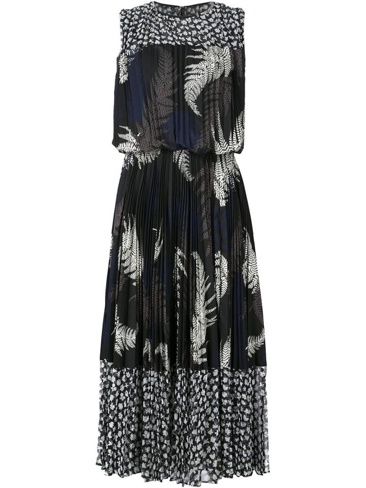 Sacai Mixed Print Dress