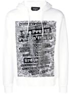 Dsquared2 Quote Print Hoodie - White