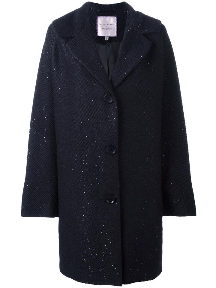 Talbot Runhof 'luber' Oversized Coat, Women's, Size: 38, Blue, Polyacrylic/polyester/metallized Polyester/cupro