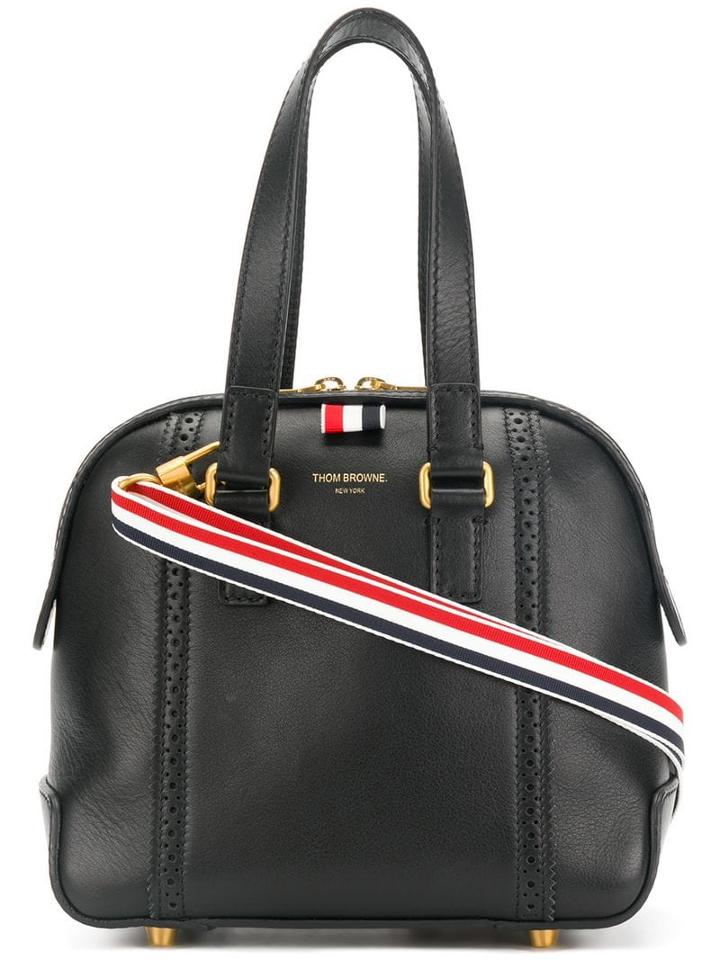 Thom Browne Rwb Strap Brogued Mrs. Thom Mini Bag - Black