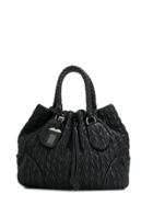 Prada Vintage 2000's Textured Tote Bag - Black