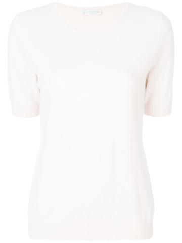 Le Tricot Perugia Cashmere Top - Pink & Purple
