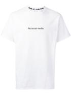 F.a.m.t. - No Social Media T-shirt - Unisex - Cotton - S, White, Cotton
