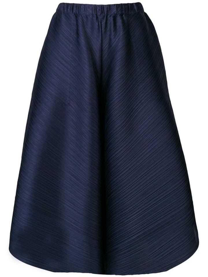 Pleats Please By Issey Miyake Wide-leg Pleated Trousers - Blue