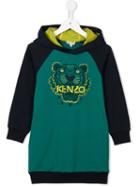 Kenzo Kids Tiger Sweatshirt Dress, Girl's, Size: 6 Yrs, Green
