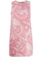 Dolce & Gabbana Sleeveless Jacquard Dress - Pink