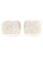 N.peal Fur Wristbands - Nude & Neutrals